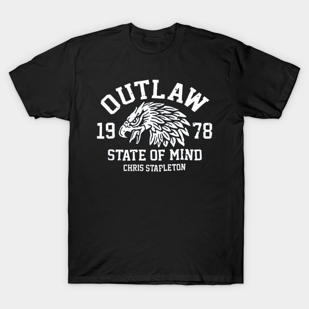 Outlaw Chris Stapleton Retro Country T-Shirt by KuldesaK